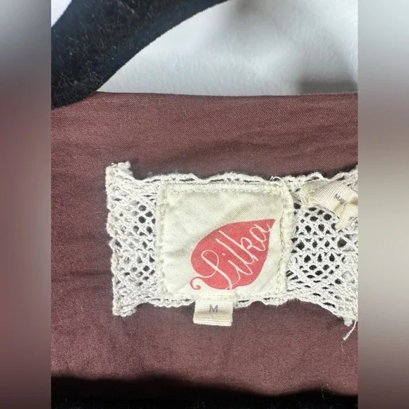 Anthropologie Lilka Purple Brown Patterned Jacket sz M - Picture 5 of 5